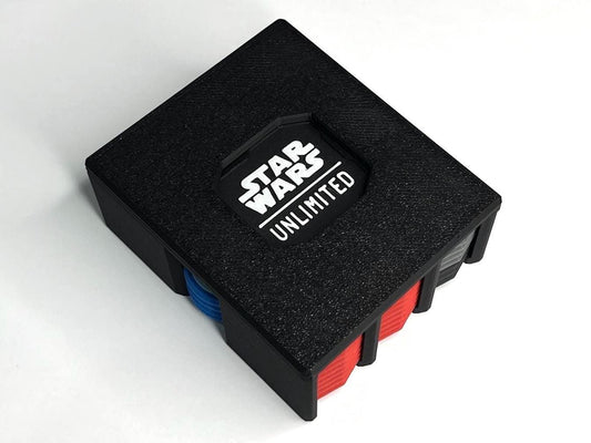 Star Wars Unlimited Tokens with Case – Stackable – Fits Deck Pod – Twin Suns, Premier