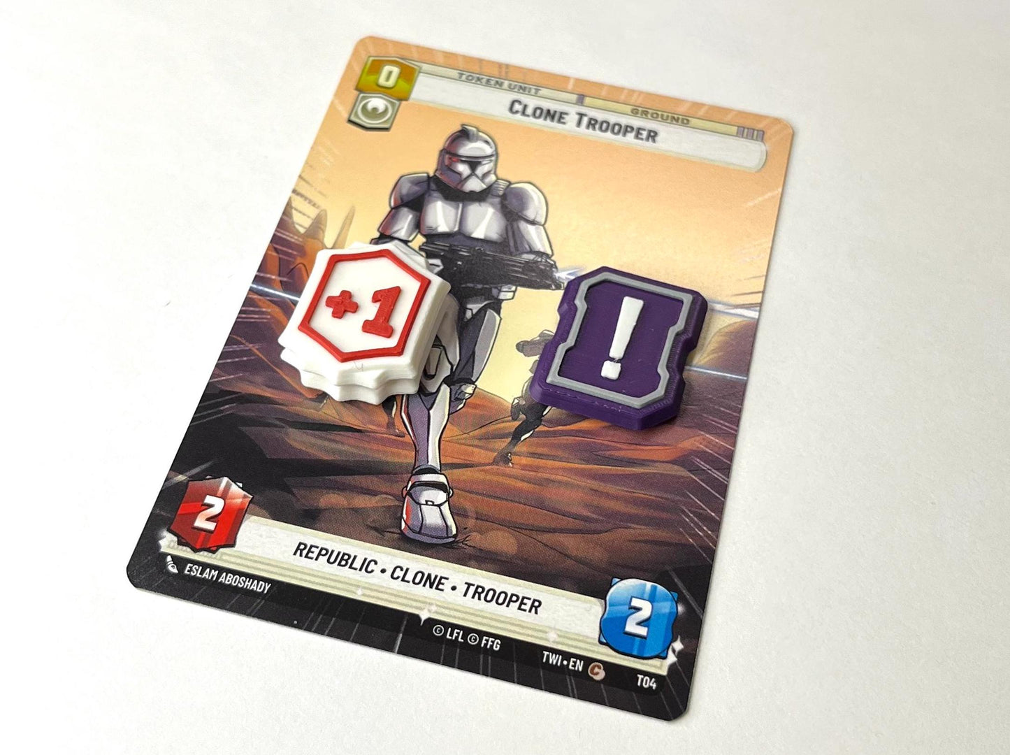 Star Wars Unlimited Tokens with Case – Stackable – Fits Deck Pod – Twin Suns, Premier