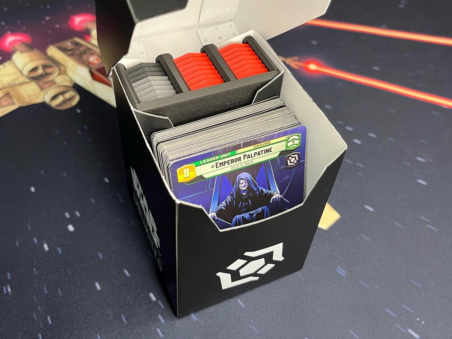Star Wars Unlimited Tokens with Case – Stackable – Fits Soft Crate – Twin Suns, Premier