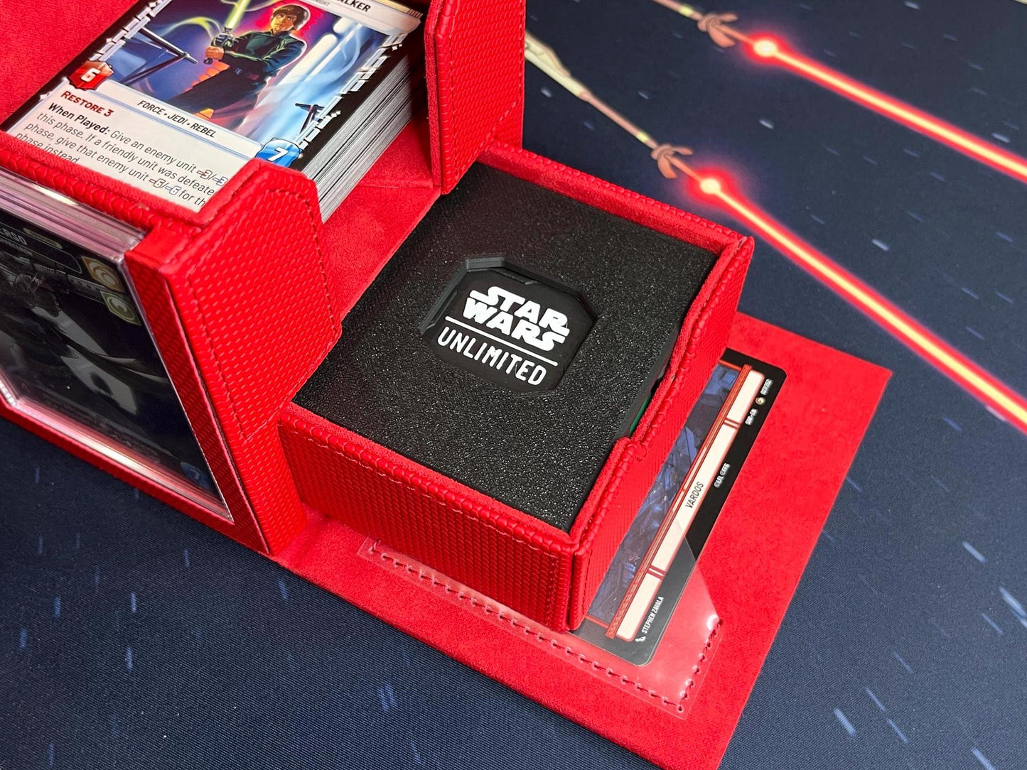 Star Wars Unlimited Tokens with Case – Stackable – Fits Deck Pod – Twin Suns, Premier