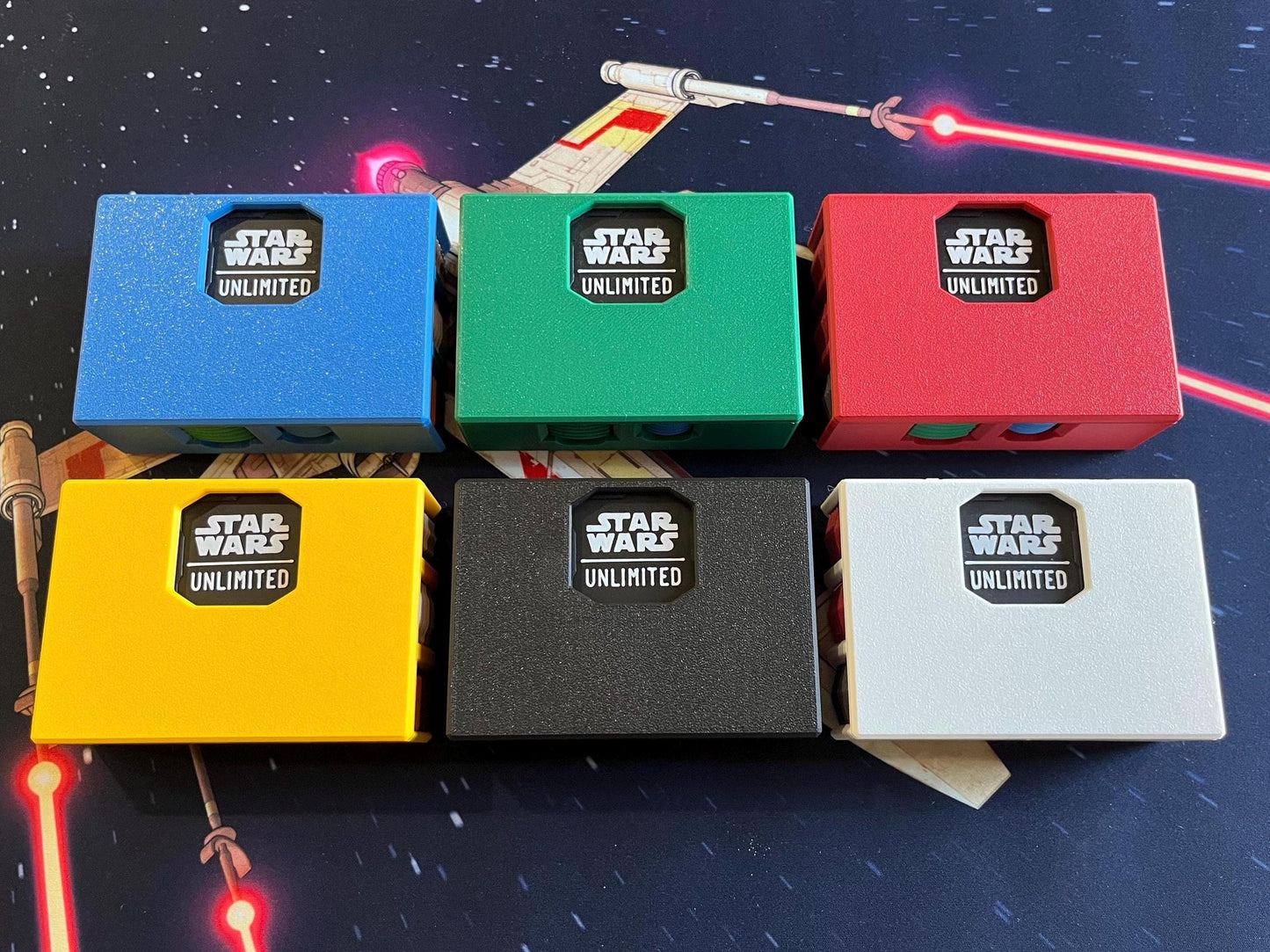 Star Wars Unlimited Tokens with Case – Stackable – Fits Soft Crate – Twin Suns, Premier