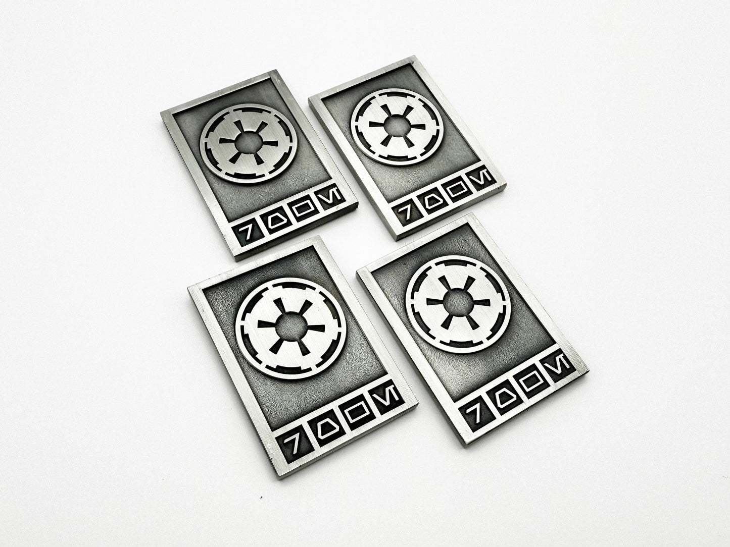 Metal Imperial Credit Tokens
